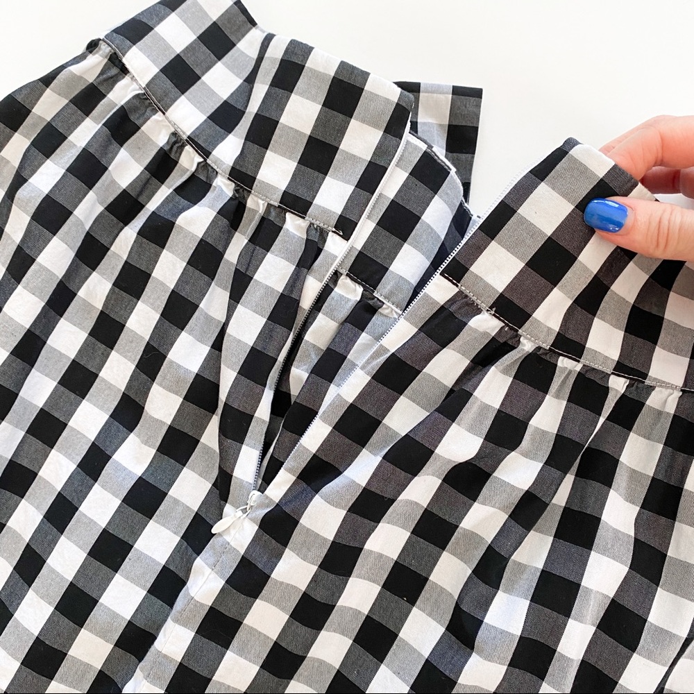 💞Sold!💞J. Crew Gingham Tie-Waist Skirt sz 6 - Picture 9 of 11